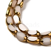 Electroplate Opaque Color Glass Beads Strands EGLA-Q127-A01-02J-3