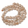 Natural Peach Moonstone Beads Strands G-P544-E05-01-3