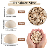 200Pcs Unfinished Natural Wood Cabochons WOOD-SP0001-56-2