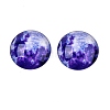 Fluorescent Glass Cabochons GGLA-T004-12F-1