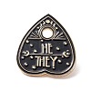 He They Word Enamel Pin JEWB-H007-05G-1