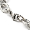 Non-Tarnish 201 Stainless Steel Cable Chain Bracelets STAS-Z056-10P-3