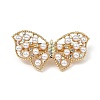 Tibetan Style Alloy Rhinestone Hair Barrettes PHAR-P010-04G-4