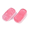 Spray Painted Transparent Glass Connector Charms X1-GLAA-H035-06F-2