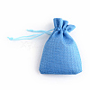 Polyester Imitation Burlap Packing Pouches Drawstring Bags LS-X-ABAG-R005-9x12-20-2