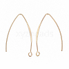 Brass Earring Hooks KK-N231-07-NF-2