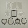 10Pcs 10 Styles Vintage Lace Waterproof PET Stickers Sets DIY-M066-05E-2