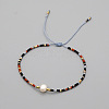 Adjustable Glass Seed Bead Braided Bead Bracelets for Women VT9382-21-1