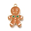 Christmas Theme Alloy Enamel Pendants ENAM-Q509-02KCG-04-1