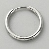 316L Surgical Stainless Steel Huggie Hoop Earrings for Girl Women EJEW-TAC0011-11C-P-1