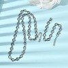 304 Stainless Steel Link Chain Bracelet & Necklace Jewelry Sets SJEW-L199-20P-1