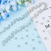 Electroplate Transparent Glass Beads Strands EGLA-FI0001-01A-5