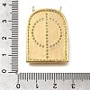 Brass Micro Pave Cubic Zirconia Pendants KK-Z125-23A-G-3