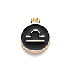 Alloy Enamel Pendants LS-ENAM-S124-01B-08K-2
