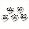 Non-Tarnish 304 Stainless Steel Charms STAS-N092-84-1