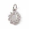 Brass Micro Pave Cubic Zirconia Charms ZIRC-F132-36P-2