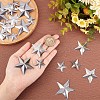 Gorgecraft 90Pcs 3 Style Iron Display Decorations IFIN-GF0001-30-3