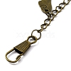 Tibetan Style Alloy Keychains KEYC-WH0025-025-3