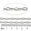 Tarnish Resistant 304 Stainless Steel Oval Link Chains CHS-K018-08P-2