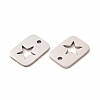 Non-Tarnish 201 Stainless Steel Charms STAS-E188-01P-3