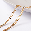 3.28 Feet Ion Plating(IP) 304 Stainless Steel Twisted Chain Curb Chains X-CHS-L014-04G-1