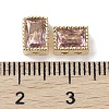 Brass with Cubic Zirconia Beads KK-G491-35G-04-3