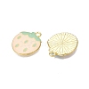 Light Gold Plated Alloy Enamel Pendants PALLOY-N176-26C-RS-2