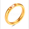 304 Stainless Steel Pave Cubic Zirconia Finger Rings FS-WG61B2A-31-1