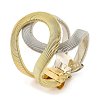 Iron Cuff Bangles for Women BJEW-L629-13GP-1