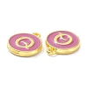 Golden Plated Alloy Enamel Charms ENAM-XCP0001-13Q-3