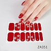 Flower Pattern Resin Nail Wraps Sticker MRMJ-H004-03A-1