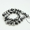 Dyed & Heated Natural Black Agate Strands G-Q846-10mm-1