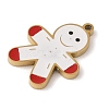 Christmas Theme Ion Plating(IP) 304 Stainless Steel Enamel Pendants STAS-Z083-07G-03-2