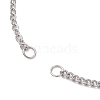 304 Stainless Steel Cable Chain Twisted Chain Slider Bracelet Making AJEW-JB01509-02-2
