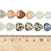 Gradient Color Natural Quartz & Dalmatian Jasper & Blue Spot Jasper & Green Aventurine & Picture Jasper Beads Strands G-B185-A02-6