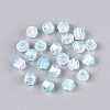 Transparent Spray Painted Glass Beads X1-EGLA-N018-4mm-06-2