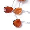 Natural Red Agate(Dyed & Heated) Beads Strands G-A259-A01-02-3