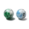 Opaque Spray Painted Glass Beads DGLA-MSMC002-16mm-2