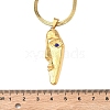 304 Stainless Steel Capri Blue Rhinestone Human Face Pendant Necklaces for Women NJEW-K303-01A-G-3