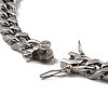 304 Stainless Steel Cuban Link Chain Necklaces NJEW-D050-01A-P-3