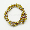 Handmade Evil Eye Lampwork Round Bead Strands LAMP-L055-8mm-02-2