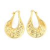 Rack Plating Brass Teardrop Hoop Earrings EJEW-K245-40G-1