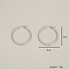 Non-Tarnish 304 Stainless Steel Hoop Earrings BD2905-2-3