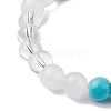 Natural Blue Aventurine & Mixed Gemstone Round Beaded Stretch Bracelets for Women BJEW-JB11056-04-4