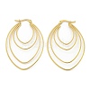 304 Stainless Steel Earrings for Women EJEW-E305-13G-1