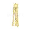 Brass Coreana Chains Tassel Pendants KK-P227-10G-2