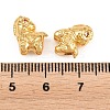 Brass Micro Pave Purple Cubic Zirconia Beads KK-Z162-08G-3