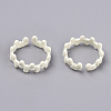 Spray Painted Alloy Cuff Rings RJEW-T011-20-RS-2