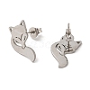 Non-Tarnish 304 Stainless Steel Stud Earrings EJEW-H095-01P-2