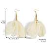 Alloy & Cloth Dangle Earrings WG6E4DC-01-1